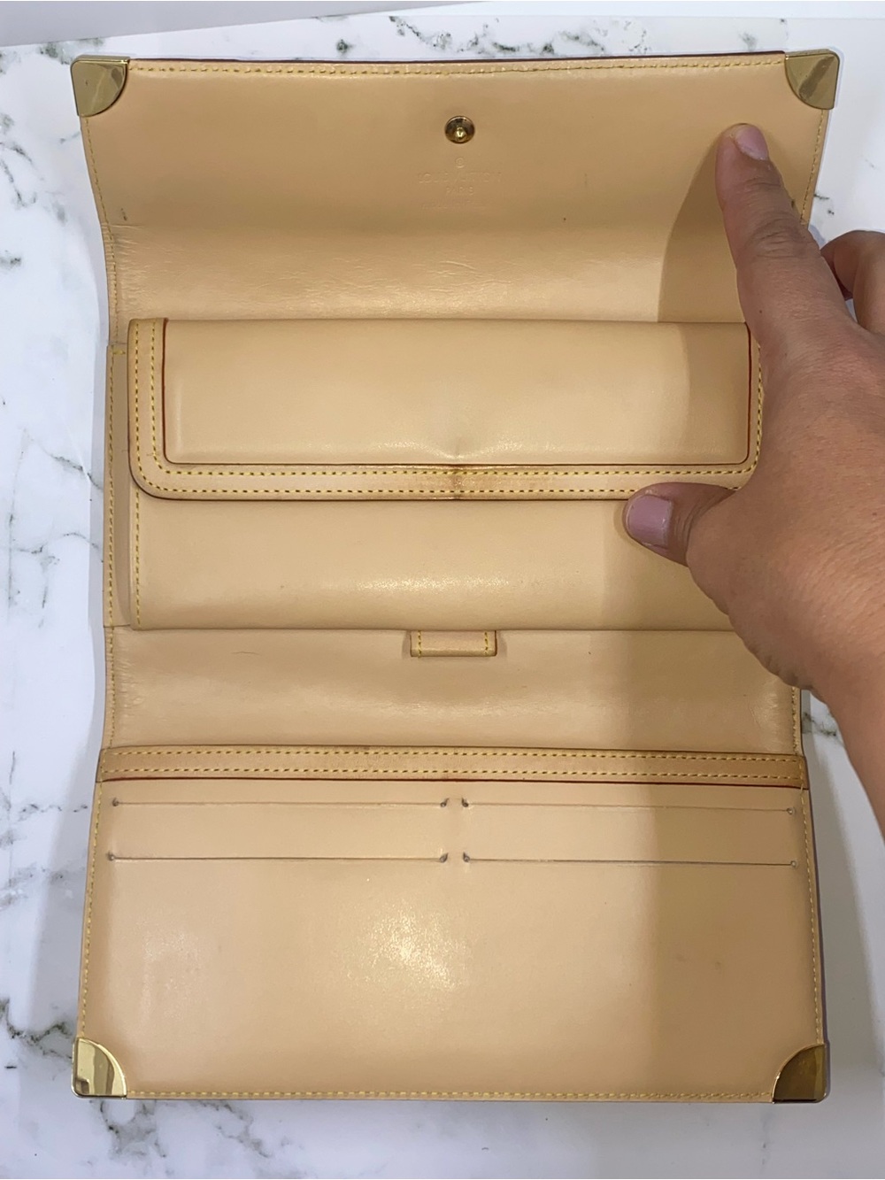 Louis Vuitton White Multicolor Monogram Canvas Fold Wallet - Picture 7 of 9